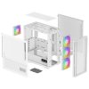 DEEPCOOL skříň CH560 Digital / MidT/ 3x140 a 120mm ARGB fan / USB 3.0 / USB-C/ tvrzené sklo / digitální displej / bílá