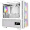 DEEPCOOL skříň CH560 Digital / MidT/ 3x140 a 120mm ARGB fan / USB 3.0 / USB-C/ tvrzené sklo / digitální displej / bílá