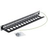 Triton 19' modulární patch panel 1U pro max. 24ks keystone,otvor 14,8x17,5mm , černý