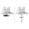 Neomounts DS70S-950WH2/Držák displeje/na stůl/17-35"/svorka+průch./VESA 100X100/nosn.2x18kg/plyn.píst/2 dis