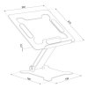 Neomounts  DS20-740BL1 Notebook Desk Stand (ergonomic, portable, height adjustable)