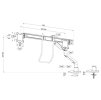 Neomounts DS75S-950BL2/Držák displeje/na stůl/17-27"/svorka+průch./VESA 100X100/nosn.2x8kg/plyn.píst/2 dis