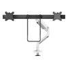 Neomounts DS75S-950WH2/Držák displeje/na stůl/17-27"/svorka+průch./VESA 100X100/nosn.2x8kg/plyn.píst/2 dis