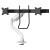 Neomounts DS75S-950WH2/Držák displeje/na stůl/17-27"/svorka+průch./VESA 100X100/nosn.2x8kg/plyn.píst/2 dis
