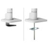 Neomounts DS75S-950WH2/Držák displeje/na stůl/17-27"/svorka+průch./VESA 100X100/nosn.2x8kg/plyn.píst/2 dis