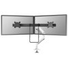 Neomounts DS75S-950WH2/Držák displeje/na stůl/17-27"/svorka+průch./VESA 100X100/nosn.2x8kg/plyn.píst/2 dis