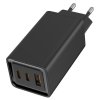 COLORWAY 1x USB a 2x USB-C/ turbo síťová nabíječka/ 65W/ 100V-240V/ Černá