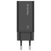 COLORWAY 1x USB a 2x USB-C/ turbo síťová nabíječka/ 65W/ 100V-240V/ Černá