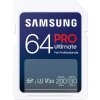 SAMSUNG PRO Ultimate SDXC 64GB + USB Adaptér / CL10 USH-I U3 / V30