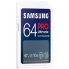 SAMSUNG PRO Ultimate SDXC 64GB + USB Adaptér / CL10 USH-I U3 / V30