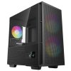 DEEPCOOL skříň CH360 Digital / mATX / 140mm +120 mm fan / USB 3.0 / USB-C /  mesh panel / prosklená bočnice / černá