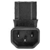 NEDIS napájecí adaptér z IEC-320-C14 na IEC-320-C13/ úhlový 90°/ černý