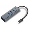 POUŽITÉ - i-tec USB HUB METAL/ 3 porty/ USB 3.0/ USB 3.1 Type C na Gigabit Ethernet adaptér (RJ45)