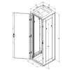 Triton 19' rozvaděč stojanový 27U/600x600 plechové dveře, šedá