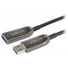 ROZBALENÉ - PremiumCord USB 3.0 prodlužovací optický AOC kabel A/Male - A/Female  25m