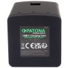 PATONA nabíječka otevírací pro digitální kameru Triple GoPro Hero 9/Hero 10/Hero 11/Hero 12/ AHDBT901/ USB-C