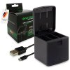 PATONA nabíječka otevírací pro digitální kameru Triple GoPro Hero 9/Hero 10/Hero 11/Hero 12/ AHDBT901/ USB-C