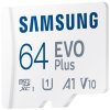 SAMSUNG EVO Plus 2024 MicroSDXC 64GB + SD Adaptér / CL10 UHS-I U1 / A1 / V10