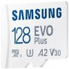 SAMSUNG EVO Plus 2024 MicroSDXC 128GB + SD Adaptér / CL10 UHS-I U3 / A2 / V30