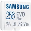 SAMSUNG EVO Plus 2024 MicroSDXC 256GB + SD Adaptér / CL10 UHS-I U3 / A2 / V30