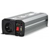 NEDIS měnič napětí/ modifikovaná sinusoida/ 12 V DC/230 V AC 50 Hz/ 600 W (1200 W špička)/ USB-A/ 1x zásuvka type E