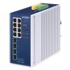 Planet IGS-4215-8T4X průmyslový L2/L4 switch, 8x1Gb, 4x10Gb SFP+, -40~75°C, 9-48VDC, IP30, fanless
