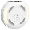 IMMAX multifunkční stolní hodiny CLOCK/ Qi bezdrátová nabíječka 3v1/ 5W/10W/ podsvícení/ bílé