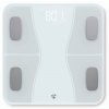 NEDIS chytrá osobní váha/ Bluetooth/ 16 měřících funkcí/ nosnost 180kg/ Android/ iOS/ ABS/ sklo/ bílá