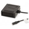 NEDIS kabel SCART/ SCART zástrčka - SCART zásuvka / 3,5 mm zásuvka/ černý/ box/ 20cm
