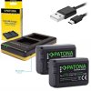 POUŽITÉ - PATONA nabíječka Foto Dual Quick Sony NP-FW50 + 2x baterie 1030mAh USB