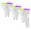 IMMAX NEO LITE SMART sada 3x žárovka LED GU10 6W RGB+CCT, stmívatelná, Beacon, DO, Wi-Fi, TUYA