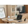Cubenest Powercube Extended USB PD 20W, A+C, 4× zásuvka, 1,5m, bílá/zelená, dětská pojistka, uzemnění, dok, 10A/250V