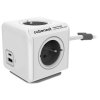 Cubenest Powercube Extended USB PD 20W, A+C, 4× zásuvka, 3m, bílá/šedá,  dětská pojistka, uzemnění, dok, 10A/250V