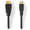 NEDIS High Speed HDMI 1.4 kabel s ethernetem/ 4K@30Hz/ zlacené konektory HDMI-mini HDMI/ černý/ bulk/ 3m