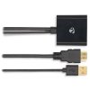 NEDIS adaptérový kabel HDMI - DisplayPort/ zástrčka HDMI - zásuvka DisplayPort/ USB napájení/ 20cm/ box/ černý