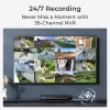 Reolink NVS36 síťový videorekordér 36 kanálů až 12MP, 1x GWAN, 4x GLAN, 3xSATA, VGA, HDMI, alarm porty, USB