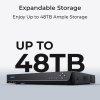 Reolink NVS36 síťový videorekordér 36 kanálů až 12MP, 1x GWAN, 4x GLAN, 3xSATA, VGA, HDMI, alarm porty, USB