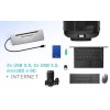 i-tec dokovací stanice USB-C Metal Ergonomic 4K 3x Display, Power Delivery 85W + univerzální nabíječka 100W (bundle)