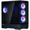 Zalman skříň P50 DS / Middle Tower / 4x120mm ARGB fan / 2x USB 3.0 / USB-C / panoramatická / černá
