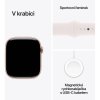 Apple Watch Series 10 GPS + Cellular 42mm Růžově zlatý hliník se světle ruměným sportovním řemínkem - S/M