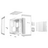 Be quiet! skříň LIGHT BASE 600DX / ATX / ARGB pásek / až 10 fan / 2xUSB / USB-C / panoramatická / bílá
