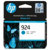 HP inkoustová kazeta 4K0U3NE, HP 924, azurová, 400 stran