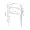 Neomounts WL30-750BL14 Neomounts LEVEL-750 Wall Mount (XL, 100 kg, kickstand, lockable, connectable, VESA 400x400)