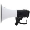 NEDIS megafon/ BT/ rozsah 1500m/ hlasitost 120dB/ odnímatelný mikrofon/ vestavěná siréna/ ramenní popruh/ černo-bílý