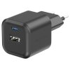 Swissten síťový adaptér gan 1x usb-c 20w pd + 1x usb-a 18w qc černý