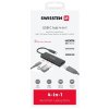 Swissten usb-c hub 4-in-1 (usb-c 100w, hdmi 4k, 2x usb-a) aluminium