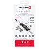 Swissten usb-c hub 8-in-1 (usb-c 100w, hdmi 4k, lan rj45, 2x usb-a, 1x usb-c 5gbps, sd, micro sd) aluminium