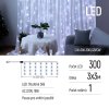 POŠKOZENÝ OBAL - COLORWAY LED girlanda/ vnitřní / 300 LED / délka 3 x 3m / studená bílá/ AC 220V