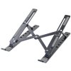 GENIUS G-Stand M250 přenosný stojan na notebook, tablet a telefon, hliníkový, 7 pozic, skládací, kovově šedý