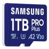 SAMSUNG PRO Plus MicroSDXC 1TB + USB Adaptér / CL10 UHS-I U3 / A2 / V30